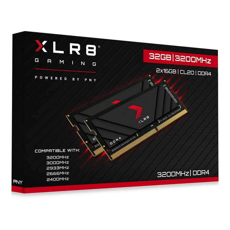 PNY 32GB (2x 16GB) XLR8 Gaming DDR4 3200MHz Notebook Memory