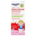 thumbnail image 3 of (3 pack) Equate Children's Pain & Fever Acetaminophen Oral Suspension, 160 mg, Bubble Gum Flavor, Ages 2 to 11 Years, 4 fl oz, Compare to Children's Tylenol® Oral Suspension Active Ingredient, 3 of 11