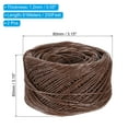 thumbnail image 2 of Uxcell 2Pcs 200ft/61m Cuerda de Mecha de Cera de Abejas, Mechas para Hacer Velas de 1.2mm de Grosor con Cera de Abejas Natural Bien Encerada para Hacer Cuerdas de Velas, Café, 2 of 7