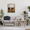 thumbnail image 3 of Stupell Industries Longhorn Herd Photography Animals & Insects Photography Gold Floater Framed Canvas Art Print Wall Art, 25 x 31, 3 of 10