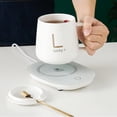 thumbnail image 3 of Calentadores de café eléctricos Calentador de taza de café Almohadilla de aislamiento Inducción de gravedad Calentador de taza de temperatura constant blanco Sunnimix Calentador de tazas, 3 of 8