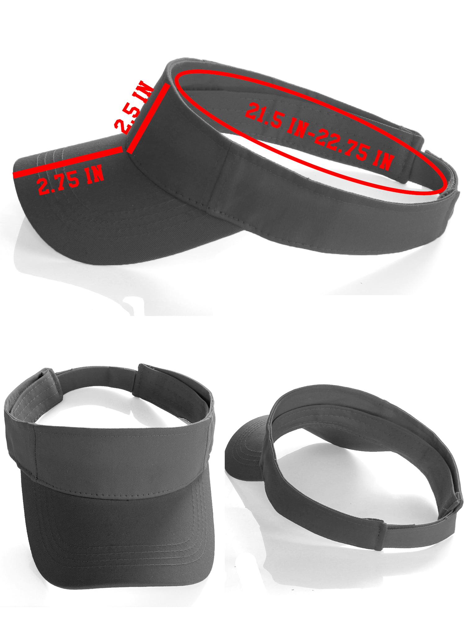 Custom Sport Sun Visor Hat A to Z Initial Team Letters, Red Visor White  Black Letter J