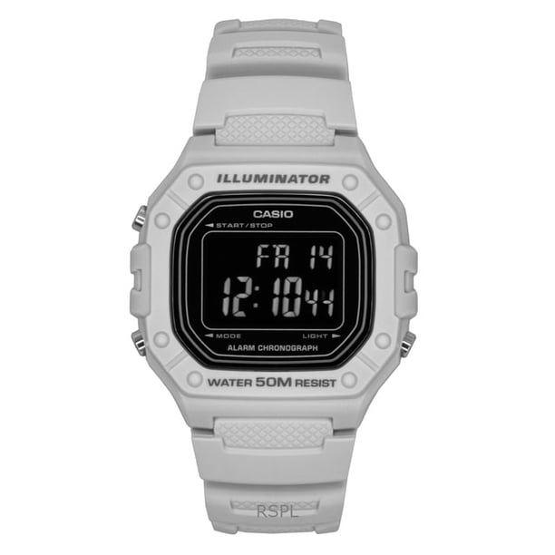 Casio Reloj Estándar Digital de Cuarzo con Correa de Resina W-218H-8BV para Hombre
