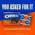 thumbnail image 3 of OREO REESE'S Peanut Buttery Creme Chocolate Sandwich Cookies, Limited Edition, 10.81 oz, 3 of 14
