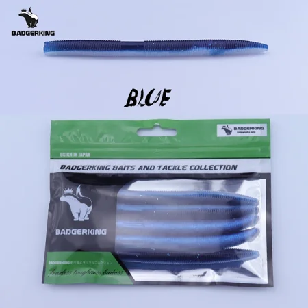 14cm 11g Senko Worm Fishing Lure For Neko Rig Wacky Rig Soft Silicone Gemany Material Tough Soft Plastic Swim Bait SP001BL
