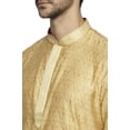 thumbnail image 5 of Ethnix Men's Mandarin Collar All-Over Motif Embroidered Kurta Pajama 2-piece set; LG, 5 of 5