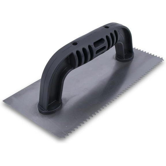 Nu-Pride Notched Trowel Ceramic, Notched, Plastic 4 " Metal