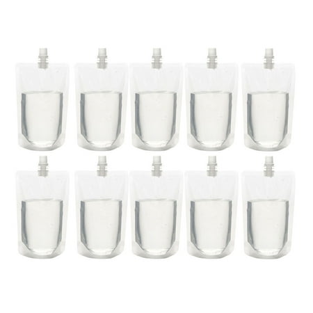 

30Pcs 300ML Transparent Drinks Flasks Liquor Pouch Reusable Beverages Drinking Flasks