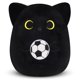 thumbnail image 1 of Peluche Gato Negro LSYDCARM 20 cm Almohada con Pelota de Fútbol, 1 of 6
