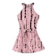 thumbnail image 5 of Girls Summer Dress Tween Dresses Sleeveless A-Line Dress with Print Elegant Casual Summer Dresses for Kids Pink Sizes 4-12 ,Sie:130, 5 of 6