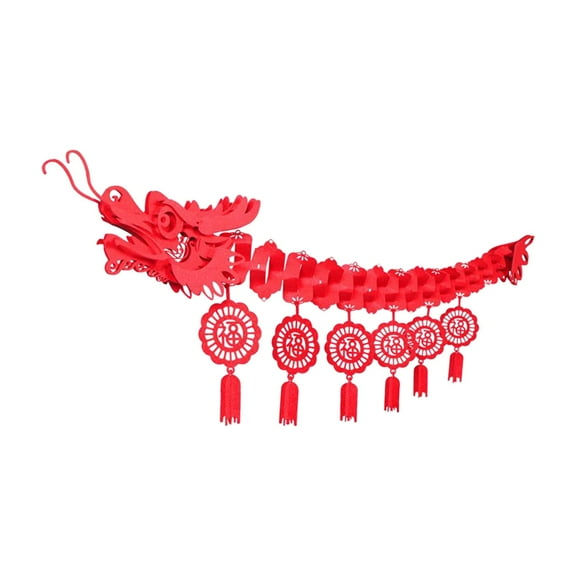 HOMYL Chinese Door Decoration Garland Red Hanging Craft for China Town