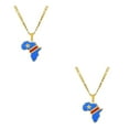 thumbnail image 1 of Justharion Africa Map Pendentif Léger et à la Mode Déclaration Pièce Léger et Confortable Congo 2Set, 1 of 6