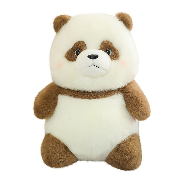 Panda gordo de peluche, peluche negro de panda, juguetes de panda gordo, peluche de panda, decoración para la habitación y la cama, como miembro de la familia