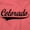 Coral Silk, variant on Colorado CO Classic Athletic Script Men's Graphic T Shirt Tees Brisco Brands S