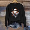 thumbnail image 2 of Sweatshirts for Women Halloween Printed Long Sleeve Hoodie Top, 2 of 5