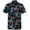 Black, variant on XDZJLR Men Shirt Beach Short Sleeved Striped Short Sleeved Hawaii Shirts for Men