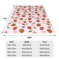 thumbnail image 3 of Salouo Floral Strawberr Print Bed Blankets,Flannel Blanket Comfortable Air Conditioning Blanket Lightweight Blanket for Sofa Bed Travel & Couch -80"x60", 3 of 8