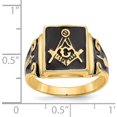 thumbnail image 5 of 14K Yellow Gold Men's Masonic Enameled Ring (Size 10) Made In United States y1594m, 5 of 5