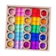 thumbnail image 4 of Rainbow Building Blocks Set de Cubos de Colores Transparentes Bloques Educativos para Desarrollo de Habilidades Motoras Juego de Cubos Apilables con, 4 of 9