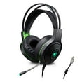 thumbnail image 1 of MiiU (TM) Black Dolby 7.1 Surround USB LED Lighting Over-Ear Gaming Headphone Headset Headband with Mic for PC Computer Game With Volume Control, 1 of 7