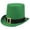 Z2-Green, variant on Mens Hats, QURATI Green Irish Top Hat for St. Day, Velvet Costume Top Hats for Men Green