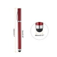 thumbnail image 2 of Bolígrafo de 3 piezas con punta de stylus 2 en 1, bolígrafo de tinta y bolígrafos de stylus de goma de punta fina, rojo, 2 of 7