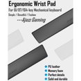 thumbnail image 4 of pitrice Keyboard Wrist Pad Anti-Skid PU Leather for Desktop PC 61keys black, 4 of 9