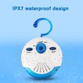 thumbnail image 1 of Waterproof Shower Radio,Splash Proof AM FM Radio,Mini Portable Built in Speaker, 1 of 1
