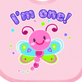 thumbnail image 4 of Inktastic I'm One- Dragonfly First Birthday Girls Baby Bib, 4 of 4