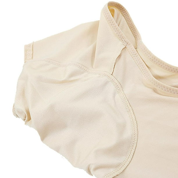 2Pc Women Washable Sweat Body Undershirt for Women Underarm L+M