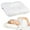 White, variant on Core Products D-Core Cervical Neck Pillow - Extra Firm Orthopedic Support for Neck Discomfort, Back Sleepers, Dual Neck Rolls, Cervical Alignment, Full Size, Assembled in USA