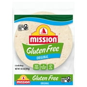 Mission Gluten Free Soft Taco Tortilla Wraps, 10.5 oz, 6 Count
