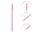 thumbnail image 3 of Unique Bargains 50 Pcs Convenient Silicone Eyelash Brush for Bathroom Pink Plastic Silicone, 3 of 5
