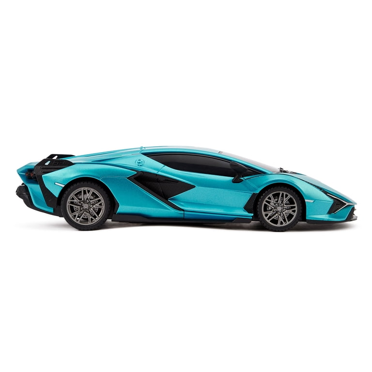 CMJ RC Cars: Lamborghini Sián FKP 37 - Blue - 1:24 Scale, Remote