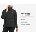 Diamond Candy Womens 3in1 Winter Jacket Waterproof Rain Coat with