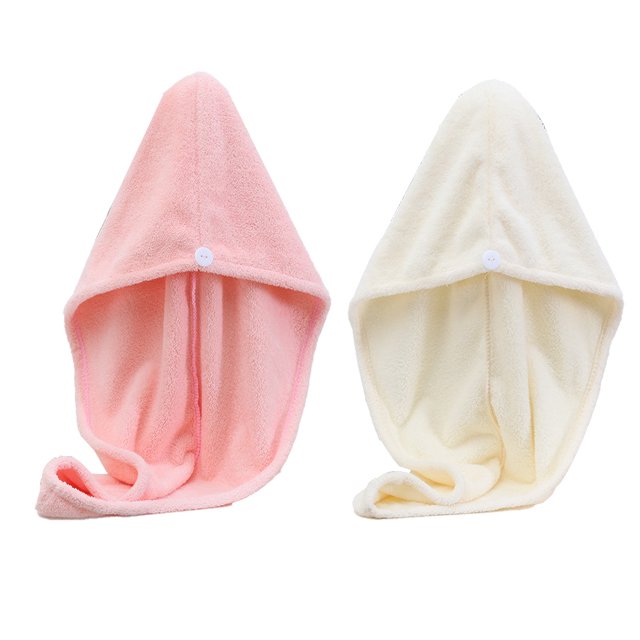 Toalla de microfibra para el cabello para mujer, paquete de 2 toallas mágicas de secado rápido para el cabello