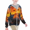 thumbnail image 2 of Cauagu Glowing Mushroom In Forest Print Sun Protection Jacket for Teen,Full-Zipper Long Sleeve Sun Shirts with Pockets UV Hoodie Shirts Outdoor Athletic Jacket-Medium, 2 of 7