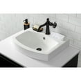 thumbnail image 2 of Kingston Brass EV2017 Inflection 20" Ceramic Console Sink (1-Hole), White, 2 of 7