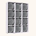 thumbnail image 6 of 12 PCS Velvet Christmas Ornaments, Flocked Velvet Christmas Tree Balls, Xmas Decorative Hanging Ornaments, Flocked Xmas Ornaments for Tree, Boxed Christmas Tree Pendant for Home Decor (Gray), 6 of 8