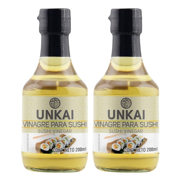 Unkai Vinagre Para Sushi 200 Ml 2 Piezas