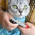 thumbnail image 3 of Dog Cat Nail Clippers, Professional Pet Claw Trimmer, Free Nail File, Stainless Steel Razor Sharp Blade Dog Toes Cutter Grooming Tools for Small Medium Large Animal Pets Red, 3 of 8
