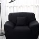 thumbnail image 2 of 1 Uds. Funda de sofá de un solo asiento, funda de poliéster para sofá, funda elástica para sofá, color negro, 2 of 7