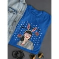 thumbnail image 3 of Forever Dreaming Cute Girl Shaped T-Shirt Women -Image by Shutterstock, Female Small, 3 of 4