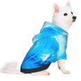 thumbnail image 2 of Fotbe Blue Shell Sudadera con Estampado para Perros Pequeños – Suéter con Capucha para Mascotas, Tela Suave de Forro Polar con Bolsillo-Medium, 2 of 7