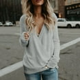 thumbnail image 2 of Hauaitttt Womens 2025 Deep V Neck Wrap Sweaters Long Sleeve Front Loose Knitted Pullover Fall Winter Tops Women Pullover Sweaters Men Casual Sweaters Womens Sweatshirt 5x Sweatshirts for Men Big And, 2 of 5