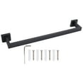 thumbnail image 1 of Hand Towel Holder Black Stainless Steel Fashion Design High Hardness Durable Stable Easy Installation Towel Bar, 1 of 16