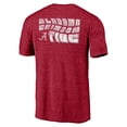 thumbnail image 3 of Men's Crimson Alabama Crimson Tide Wavy Logo Tri-Blend T-Shirt, 3 of 3