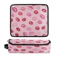 thumbnail image 5 of Hair Tools Storage with Heat Resistant Mat- Lipstick Mark Pattern Printed Curling Iron Travel Bag/Flat Iron Case for Women, 5 of 8