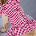 thumbnail image 2 of Puppy Dog Princess Dress，Pet Dogs Summer Clothes Skirt with Hat，Pets Party Apparel Outfit Suit for Small to Medium Dogs, 2 of 13