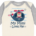 thumbnail image 4 of Inktastic Mimi Loves Me Grandson Boy Bear Boys Long Sleeve Baby Bodysuit, 4 of 5